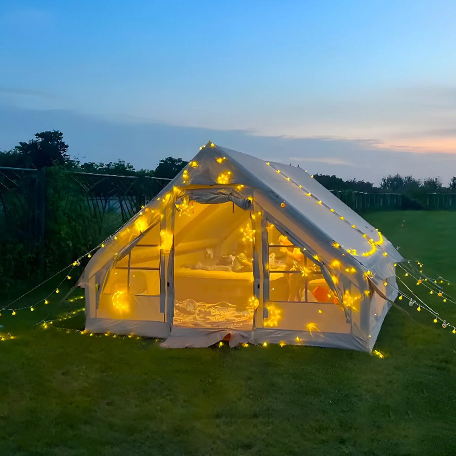 Inflatable Tents for Camping,Large Inflatable Camping Tent with Hand Pump,Inflatable Tent,Easy Setup Tents for Camping Portable - Image 4