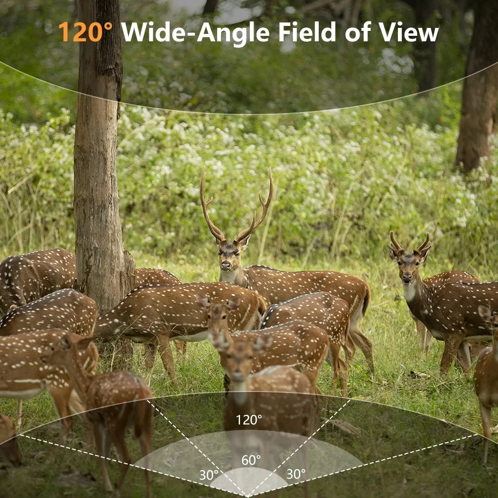 PR802W Trail Hunting Camera 5K 8k with Bluetooth Wifi App Viewed Photos Video for Wild Life Observation Orchard Monitoring - Image 2