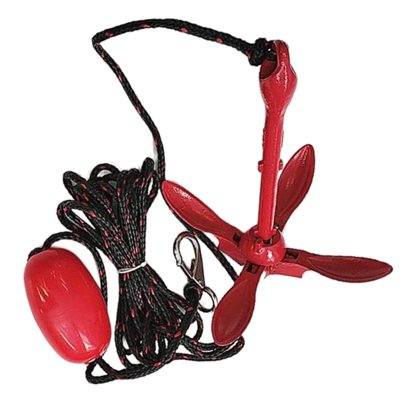 Kayak Anchor Folding Grapnel Anchor Premium easy to Kayaks Canoes Jet Skis Paddle Boards with M Rope Professional 25 Feet Braid