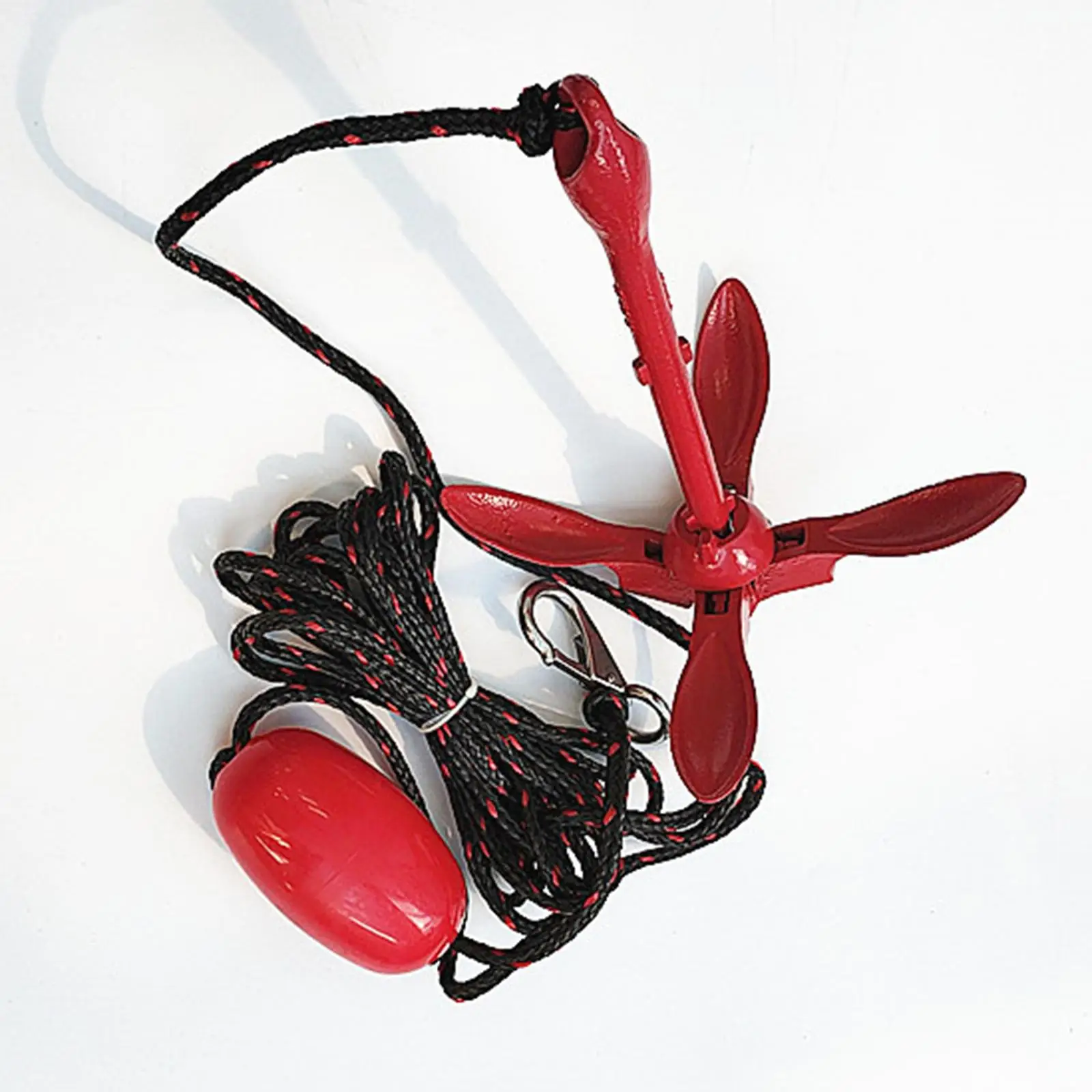 Kayak Anchor Folding Grapnel Anchor Premium easy to Kayaks Canoes Jet Skis Paddle Boards with M Rope Professional 25 Feet Braid - Image 5