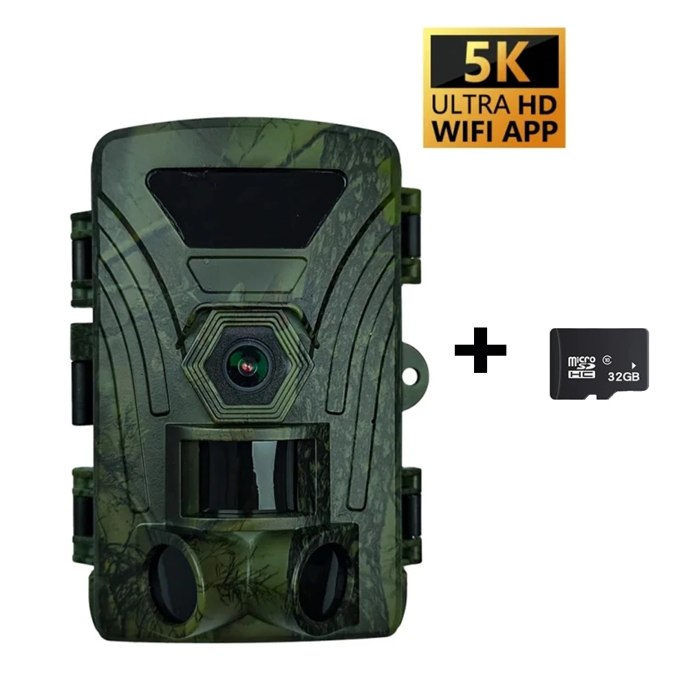 PR802W Trail Hunting Camera 5K 8k with Bluetooth Wifi App Viewed Photos Video for Wild Life Observation Orchard Monitoring - Image 7